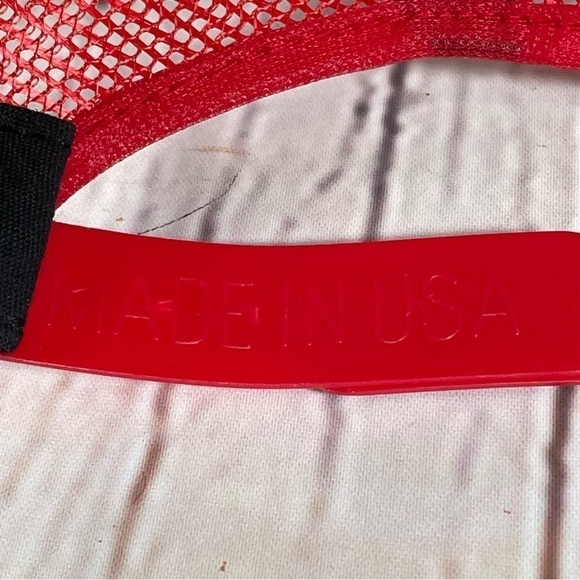 Vintage Super Mario Bros Nintendo Hat Snap Back Mesh Trucker Cap Red Made in USA - Picture 5 of 8